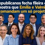 Republicanos de Emília e Valmir mostra chapa inteira enquanto adversários procuram briga onde há cálculo