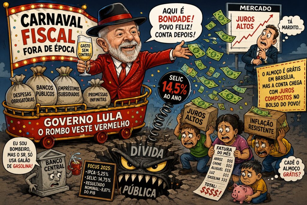 Governo Lula e o rombo fiscal - déficit primário e Selic alta