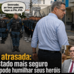 Georgeo Passo: “Governo caloteiro: a festa acabou, mas os policiais não receberam