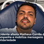 Matheus Corrêa sofre grave acidente e agradece por “grande livramento”