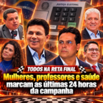 24 Horas: A campanha acelera entre terminais, hospitais e promessas de governo