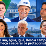 24 HORAS: Enquanto Valmir ganha rua, Fábio troca palanque por adutora 