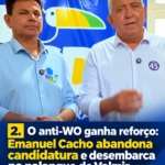 Cacho deixa a disputa e escolhe Valmir: a três dias da urna, o tabuleiro de Sergipe começa a encolher
