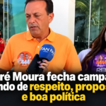 André Moura chega à urna defendendo uma campanha de serenidade em meio ao fogo cruzado